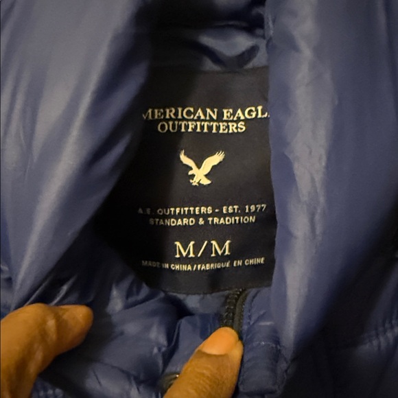American Eagle Outfitters Royal Blue Quilted Puffer Jacket - Picture 6 of 10